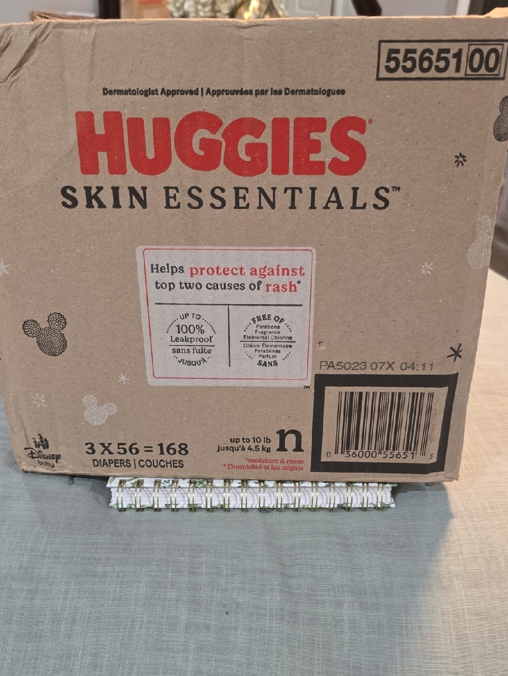 Huggies Skin Essentials Newborn Diapers - Brown Kraft Box
